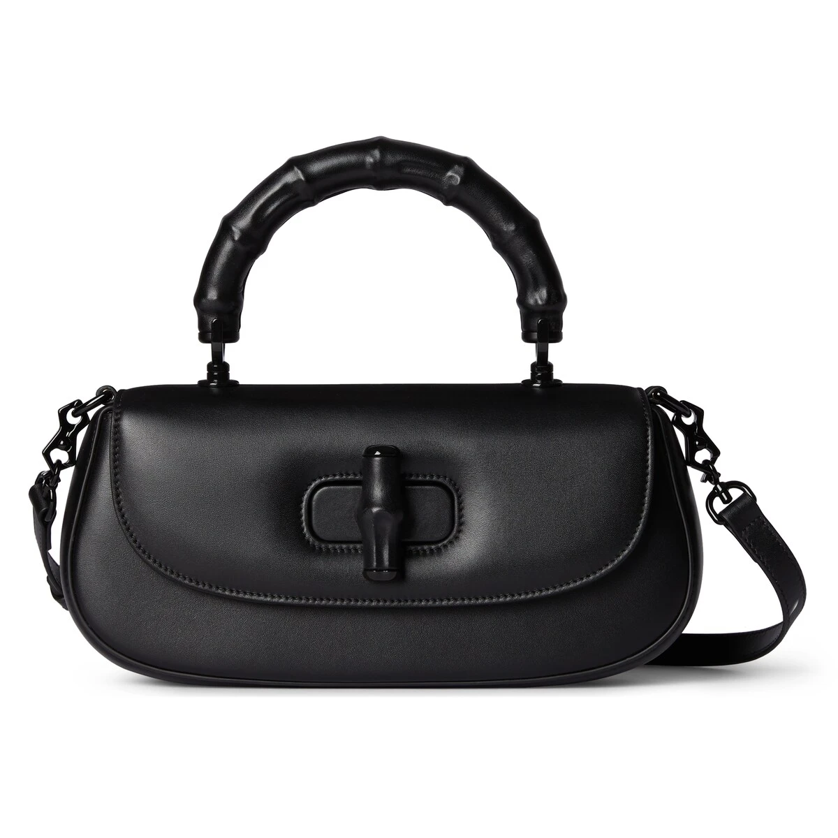 商品Gucci|【预售】 古驰 25春夏 女士 手提包 GUCCI BAMBOO DIVA系列小号竹节手提包 832953 AAEVH 1000,价格¥31169,第1张图片