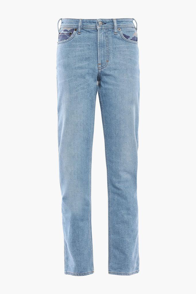South printed mid-rise straight-leg jeans商品第1张图片规格展示
