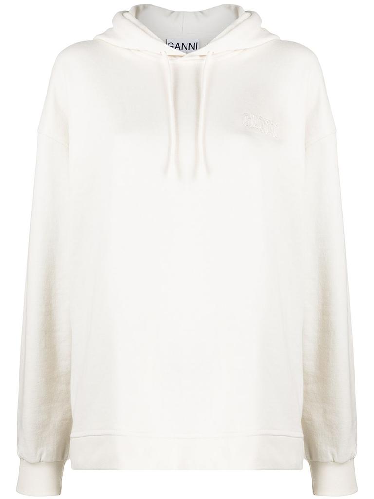 GANNI - Logo Organic Cotton Hoodie商品第1张图片规格展示