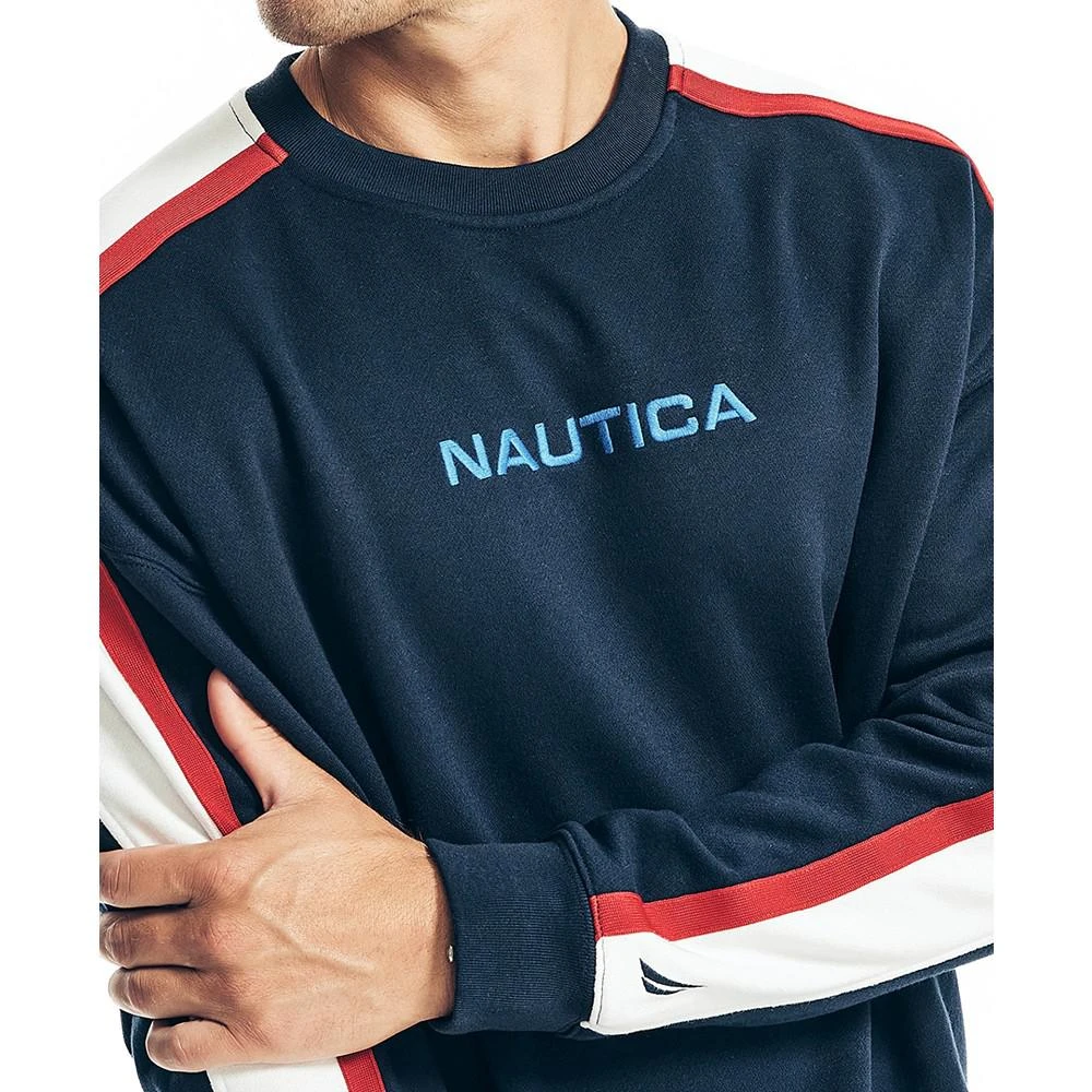 商品Nautica|Men's Sustainably Crafted Colorblock Sweatshirt,价格¥236,第3张图片详细描述