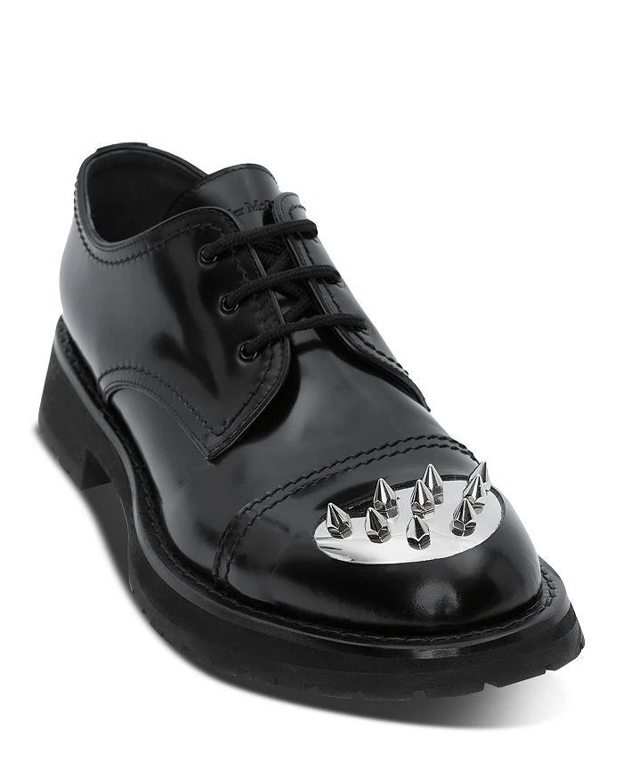 商品Alexander McQueen|Men's Leather Upper & Rubber Sole Dress Shoes,价格¥3831,第1张图片