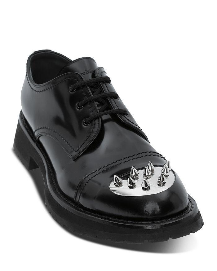 商品Alexander McQueen|Men's Leather Upper & Rubber Sole Dress Shoes,价格¥2703,第3张图片详细描述