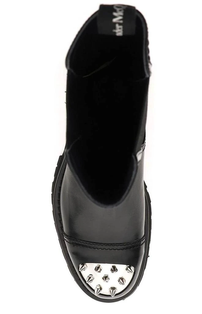 商品Alexander McQueen|Alexander McQueen Studded Toe Chelsea Boots,价格¥4597,第5张图片详细描述