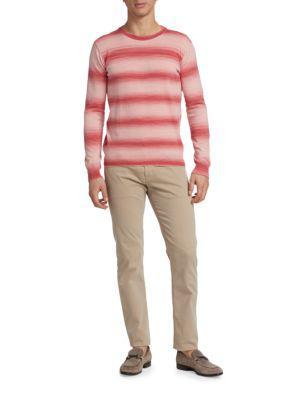 商品Saks Fifth Avenue|Slim Fit Ombré Striped Crewneck Sweater,价格¥383,第3张图片详细描述