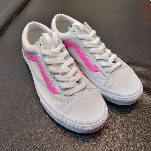【韩国直邮|包邮包税】万斯 Style 36 #Leather Pop #男女通用鞋 #sugar plum/true white (VN0A54F6A6B) 商品