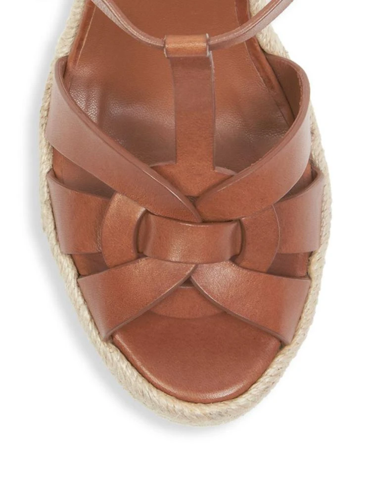 商品Yves Saint Laurent|Saint Laurent - Tribute 130 Espadrille Wedge Sandals,价格¥5232,第3张图片详细描述