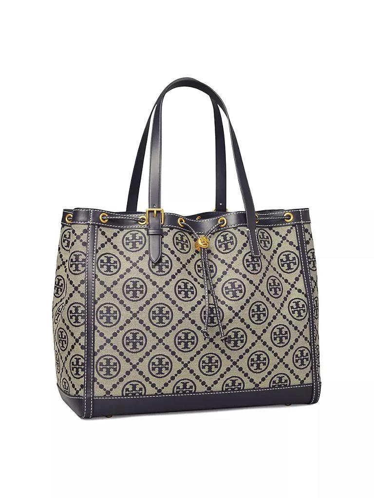 商品[2021春夏新款] Tory Burch|T Monogram帆布抽绳托特包,价格¥4492,第3张图片详细描述