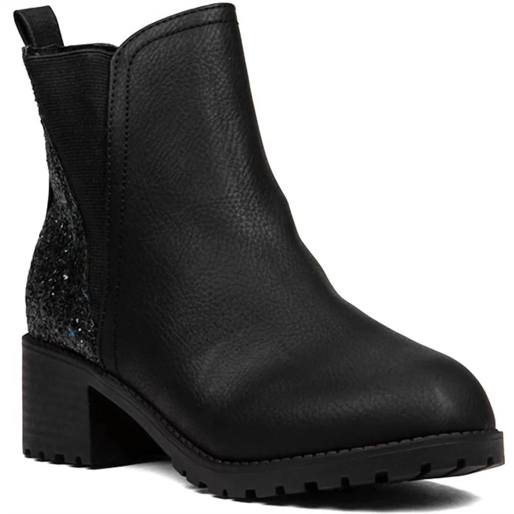 商品MIA|Girl's  Little Pratt Boots In Black,价格¥337,第1张图片