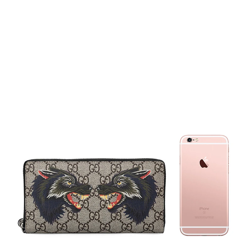 商品[国内直发] Gucci|GUCCI 印花男士长款钱夹 451273-9H6AN-8697,价格¥8988,第1张图片