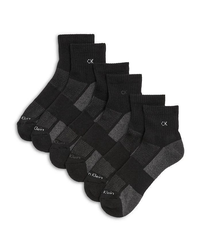 商品Calvin Klein|Color Block Ankle Socks, Pack of 3,价格¥113,第1张图片