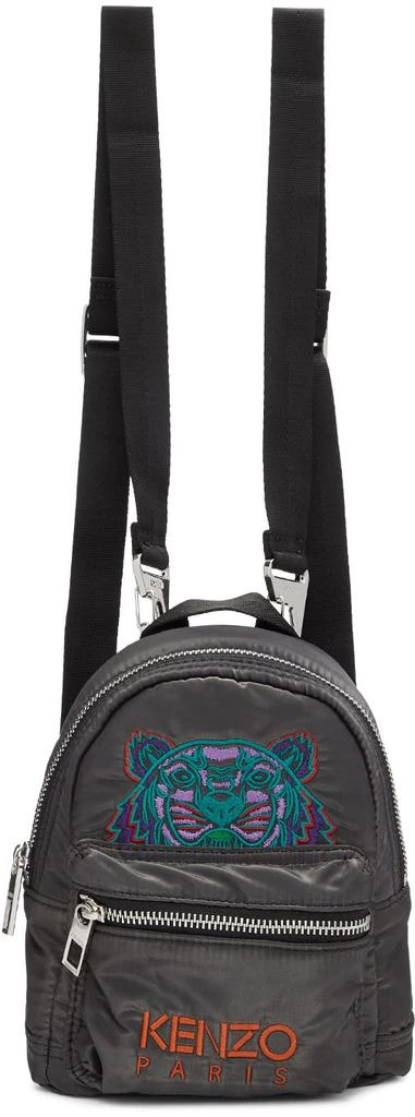 商品Kenzo|Grey Limited Edition Holiday Mini Kampus Tiger Backpack,价格¥1013,第1张图片