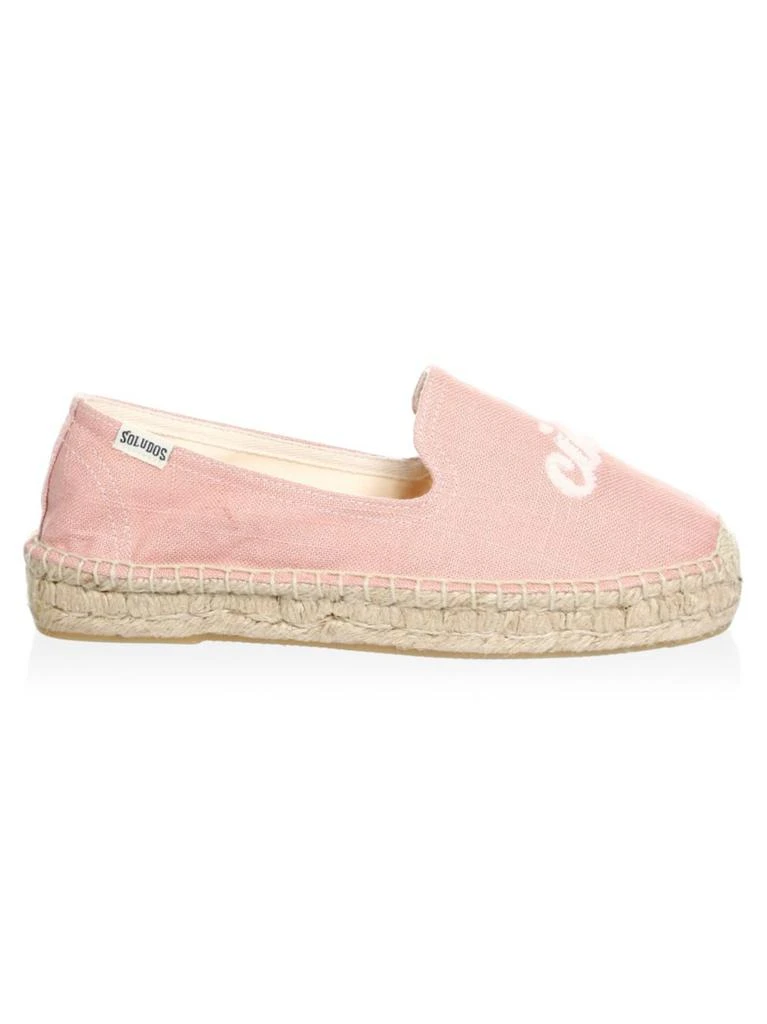商品Soludos|Ciao Bella Smoking Espadrilles 草编底平底鞋,价格¥265,第1张图片