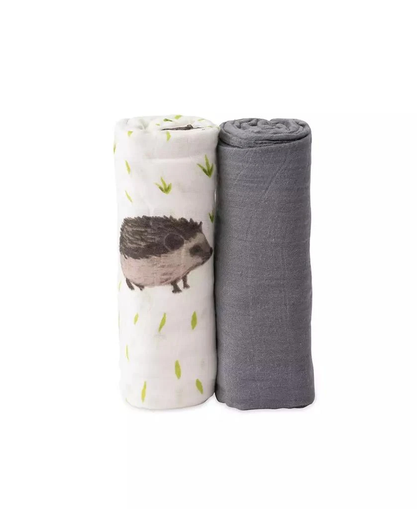 商品Little Unicorn|Charcoal Hedgehog Deluxe Muslin Set,价格¥262,第1张图片