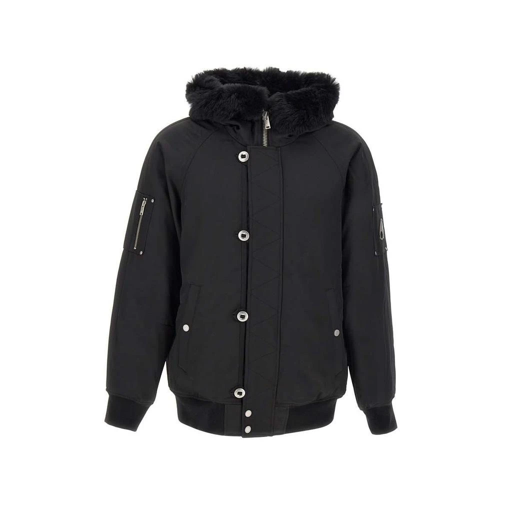 商品Moose Knuckles|Moose Knuckles Logo Plaque Hooded Padded Coat,价格¥5568,第1张图片