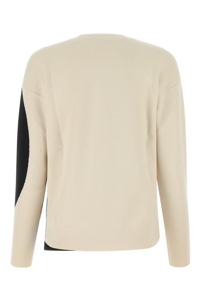 Two-tone stretch viscose blend sweater商品第1张图片规格展示