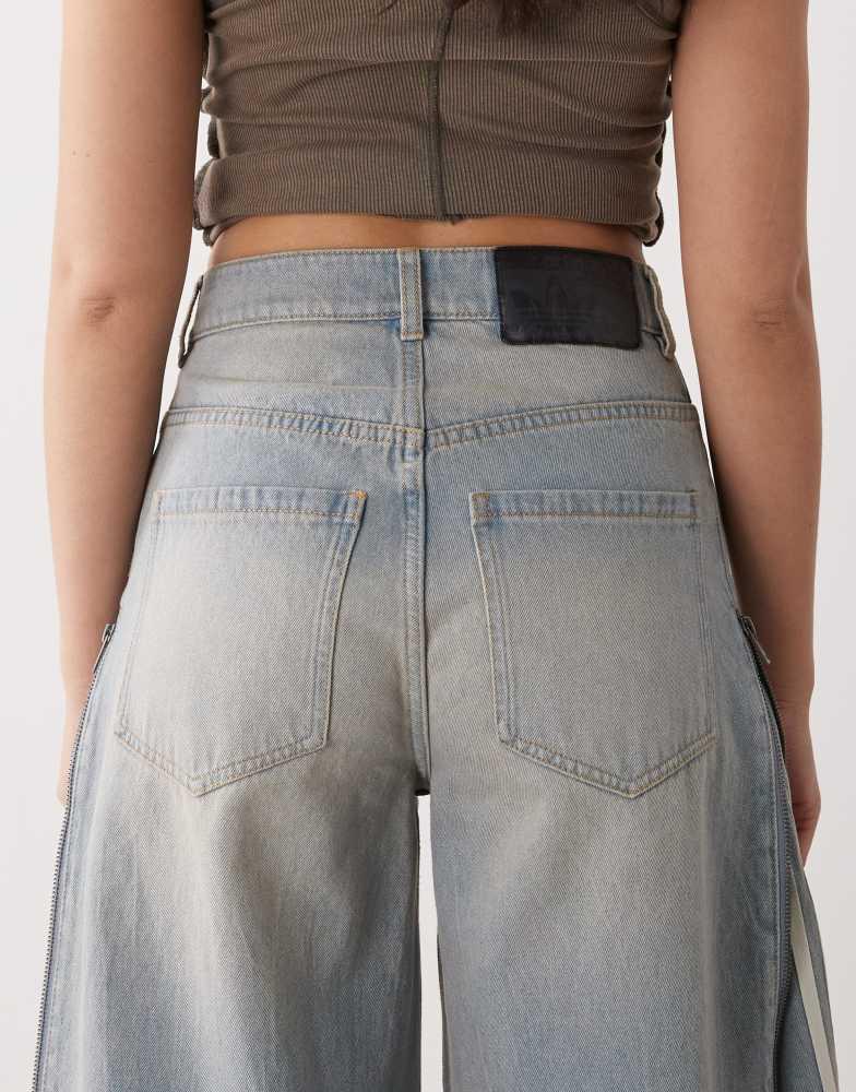 【adidas】Adilenium DENIM adidas WMNS Adilenium Season 3 Zip Washed Denim Pant JX9211