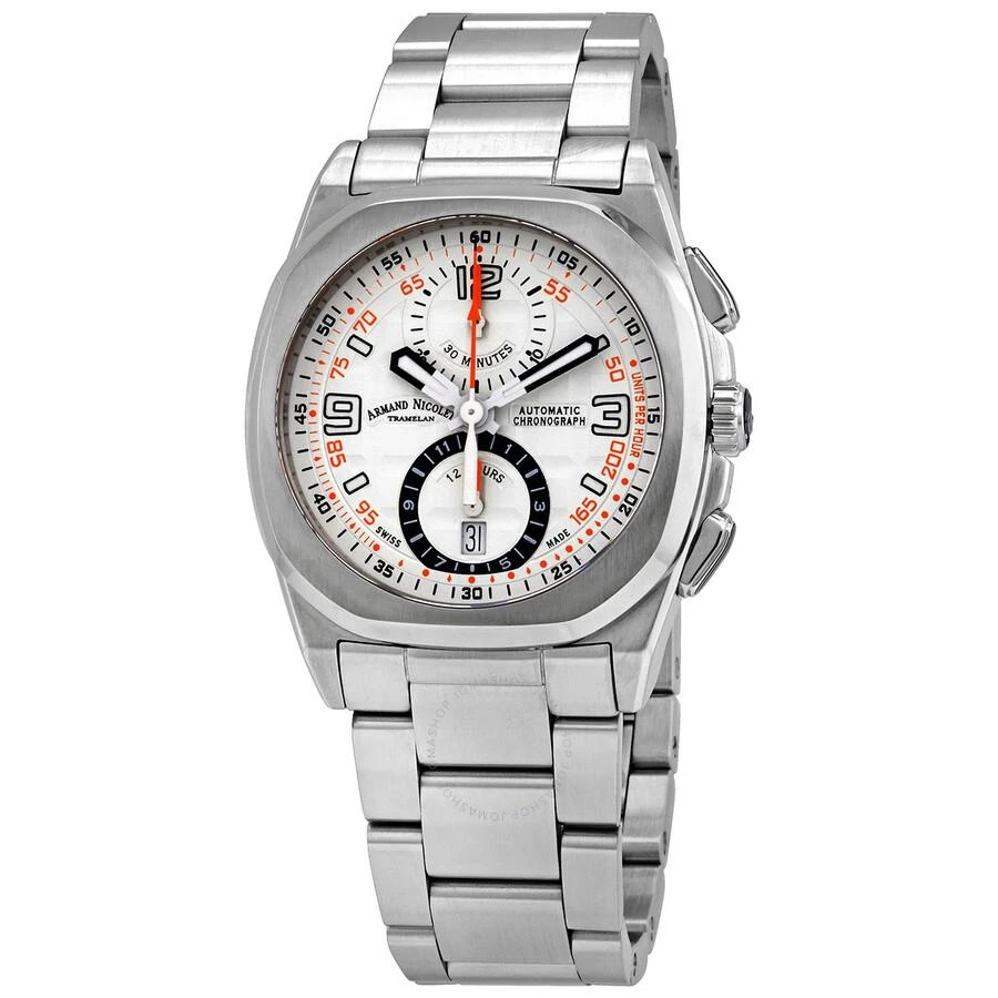 商品Armand Nicolet|JH9 Chronograph Automatic Silver Dial Men's Watch A668HAA-AO-MA4680A,价格¥10136,第1张图片