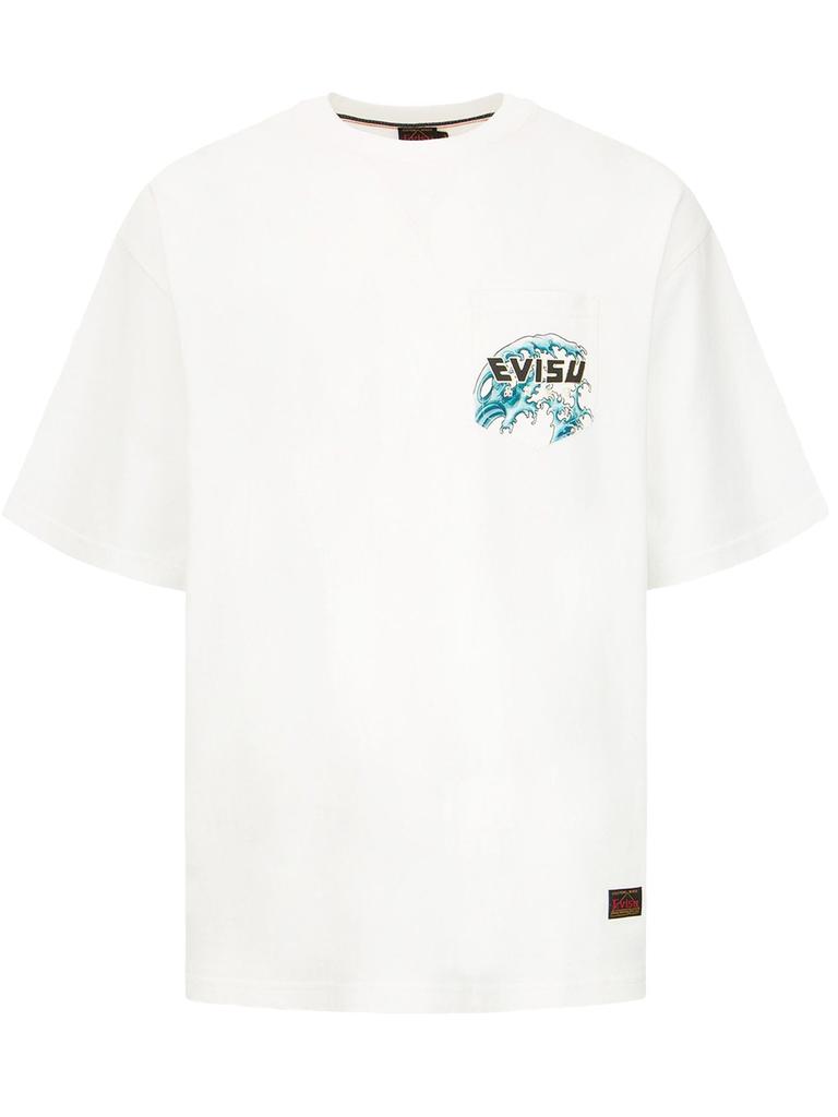 Evisu White Cotton T-shirt商品第1张图片规格展示