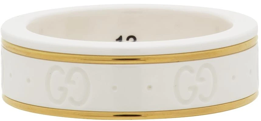 商品Gucci|白色 Icon 戒指,价格¥6298,第4张图片详细描述