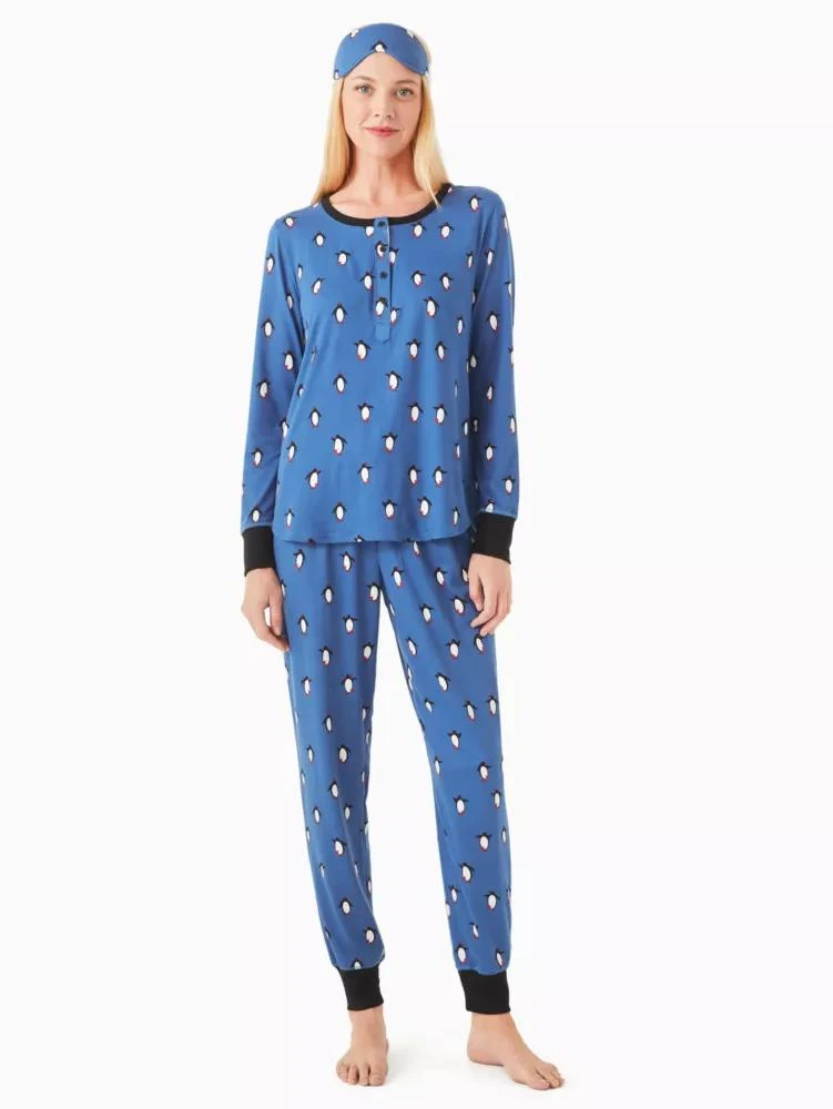 商品Kate Spade|Henley Holiday Pajama Set,价格¥519,第1张图片