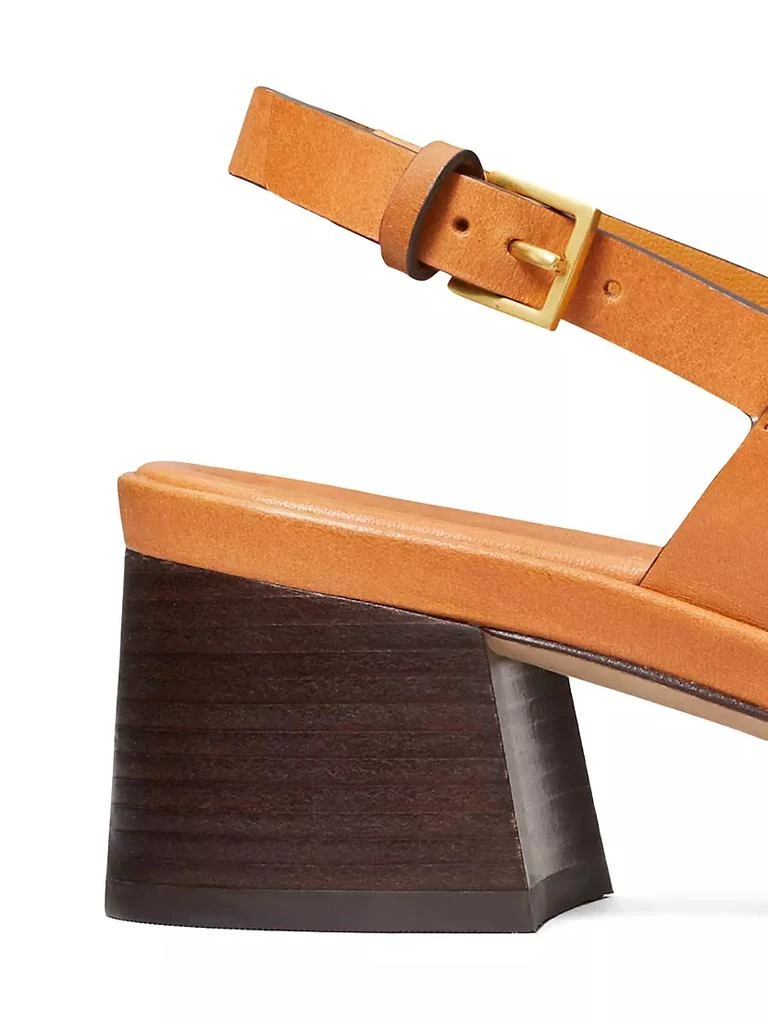 商品Tory Burch|Eleanor Block-Heel Slingback Sandals,价格¥2662,第5张图片详细描述