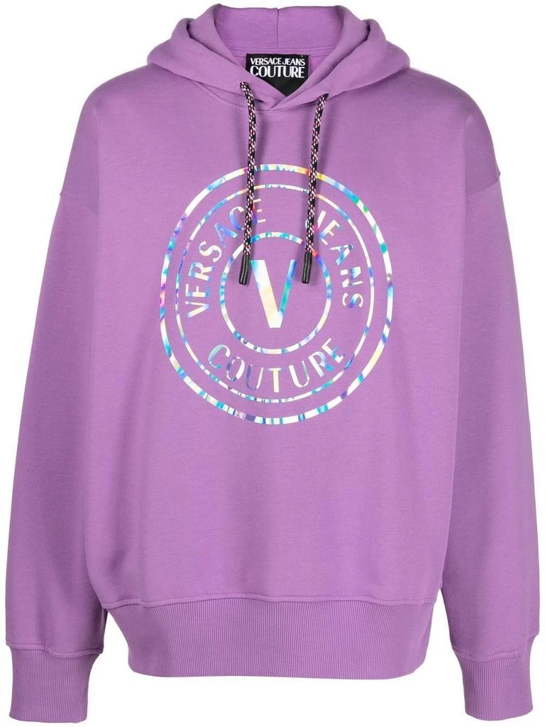 商品Versace|Versace Jeans Men&#39;s  Purple Cotton Sweatshirt,价格¥2541,第1张图片