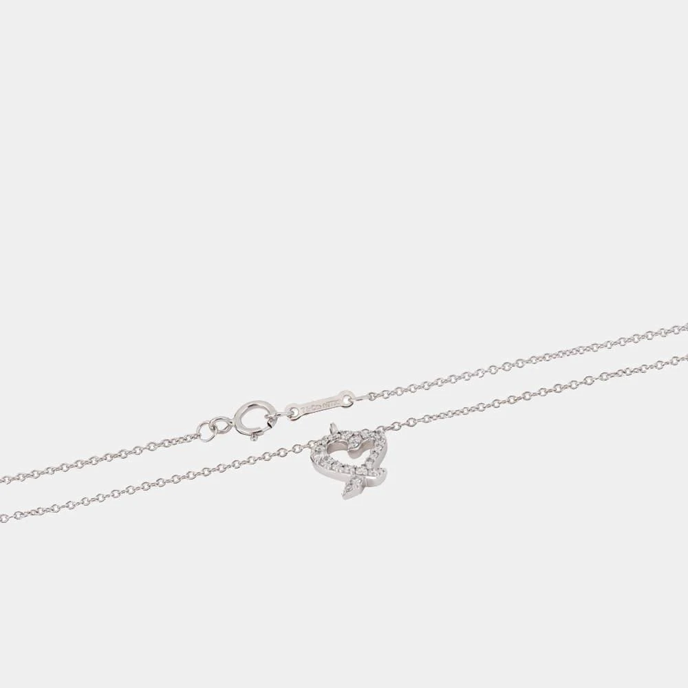 商品[二手商品] Tiffany & Co.|Tiffany & Co. Paloma Picasso Loving Heart Pendant 18K White Gold Diamond Necklace,价格¥13852,第3张图片详细描述