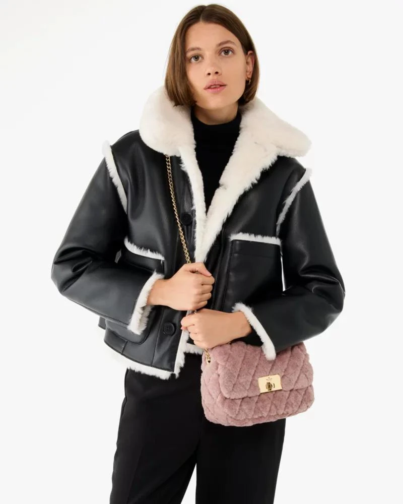 商品Kate Spade|Carey Faux Fur Small Flap Crossbody,价格¥1167,第2张图片详细描述