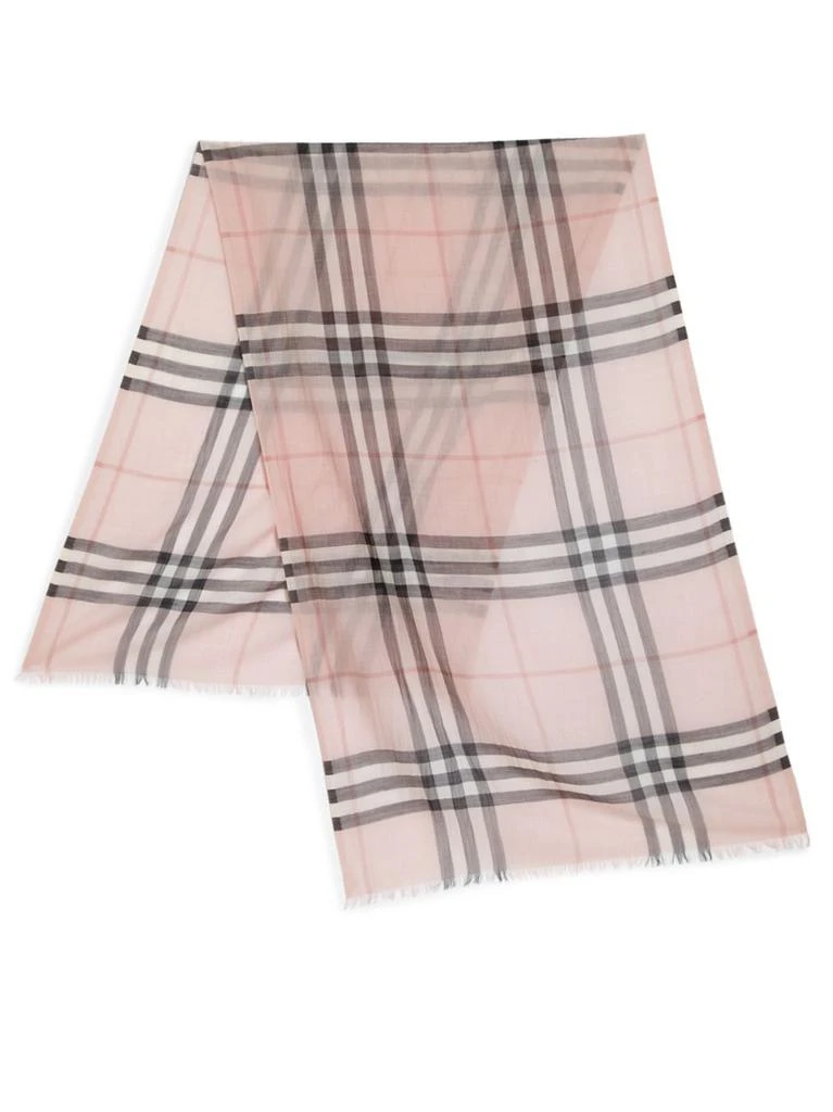 商品Burberry|Giant Check Gauze Scarf 围巾,价格¥2923,第2张图片详细描述