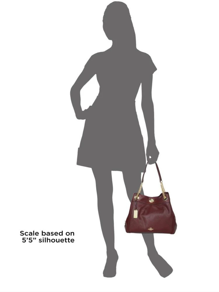 商品Coach|Coach - Edie Turnlock Leather Shoulder Bag,价格¥2950,第3张图片详细描述