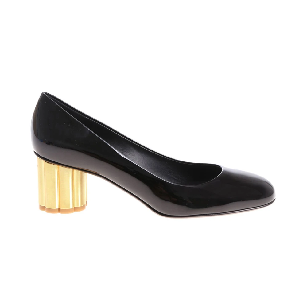商品[国内直发] Salvatore Ferragamo|SALVATORE FERRAGAMO 黑色女士高跟鞋 0672733,价格¥2453,第1张图片