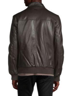 商品Calvin Klein|仿皮飞行员夹克,价格¥514,第4张图片详细描述