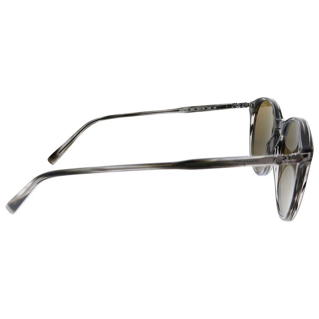 商品Salvatore Ferragamo|Ferragamo Men's Grey Round Sunglasses,价格¥516,第4张图片详细描述