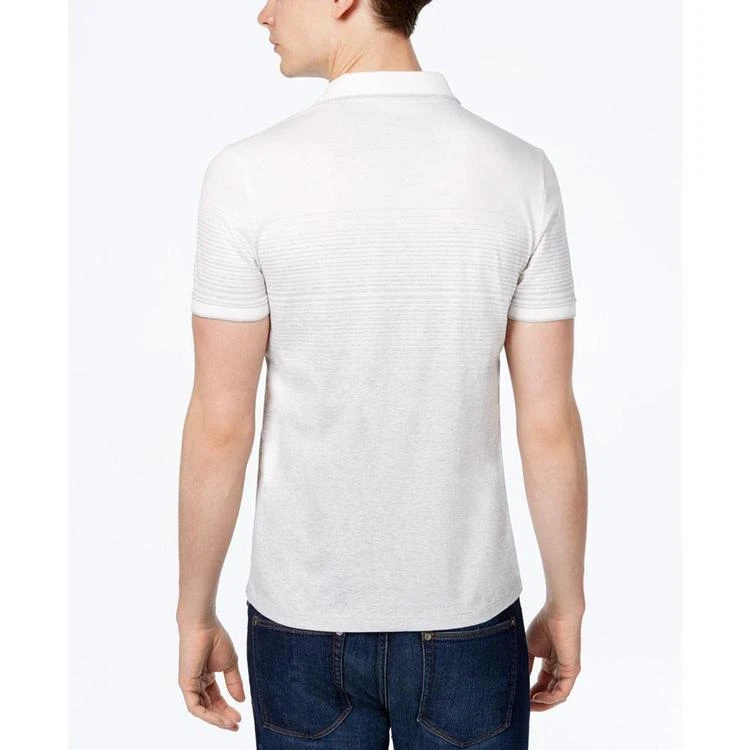 商品Calvin Klein|Men's Slim Fit Ombré Liquid Cotton Polo,价格¥180,第3张图片详细描述