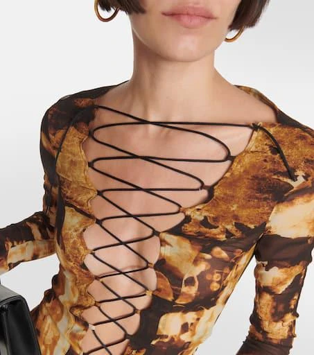 商品KNWLS|Printed silk-blend chiffon blouse,价格¥3608,第4张图片详细描述