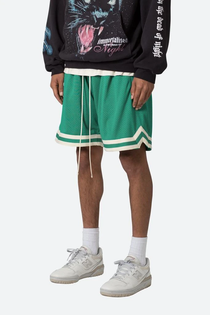 商品MNML|Basic Basketball Shorts - Green,价格¥123,第3张图片详细描述