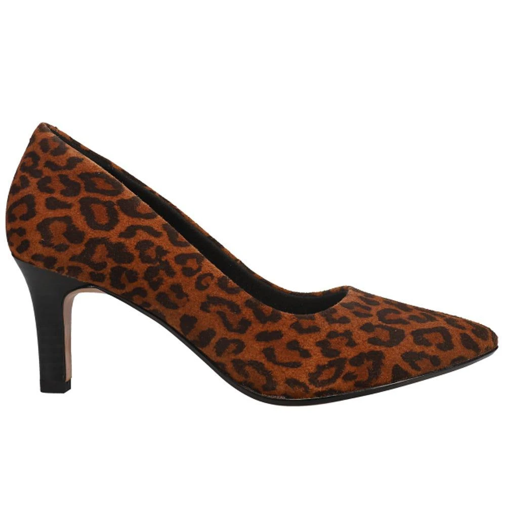 商品Clarks|Illeana Tulip Leopard Pointed Toe Pumps,价格¥265,第1张图片