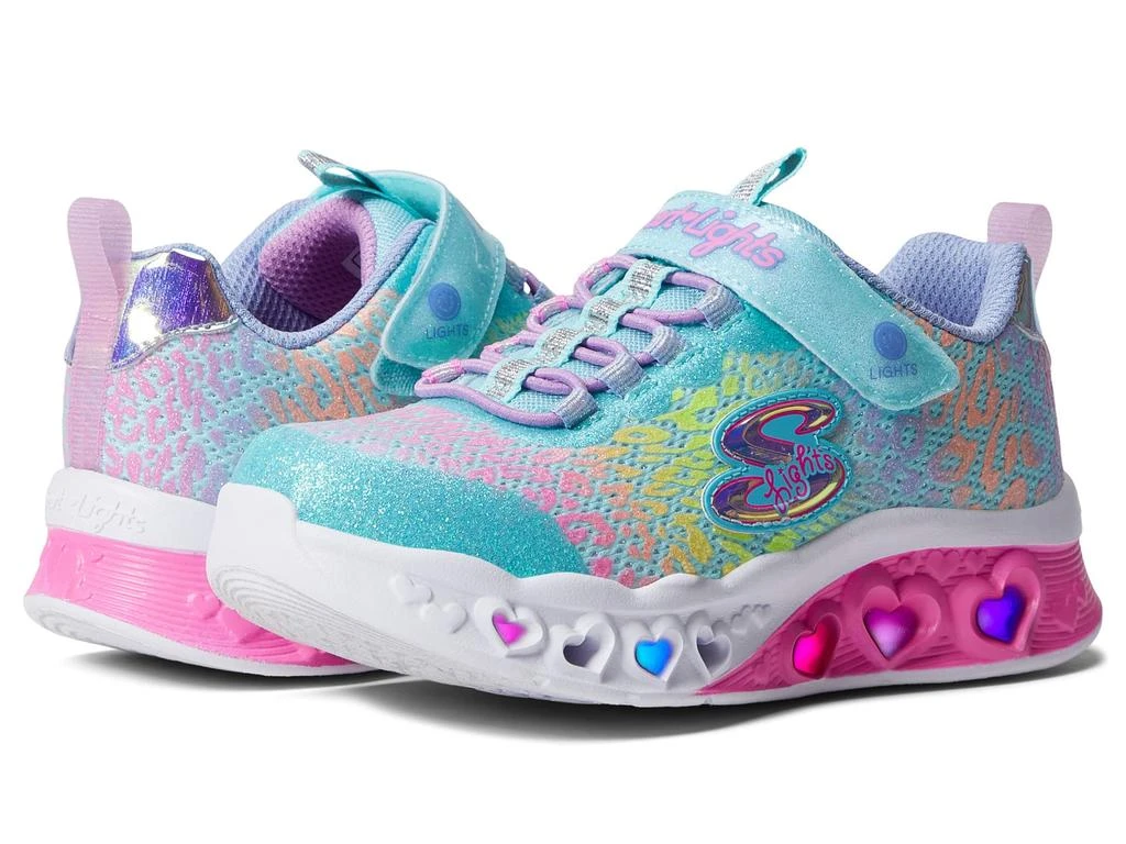 商品SKECHERS|Sport Lighted - Flutter Heart Lights - Loves Wild 302314L (Little Kid/Big Kid),价格¥262,第1张图片