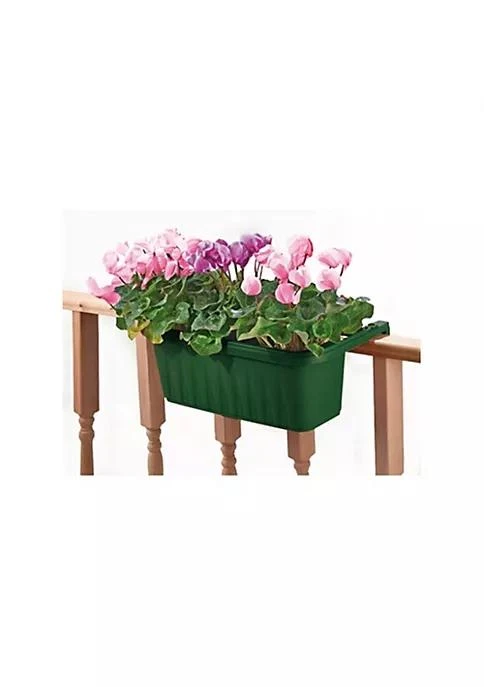 商品Apollo|Apollo 30128G Adjustable Self Watering Railing Planter Green 24,价格¥313,第1张图片