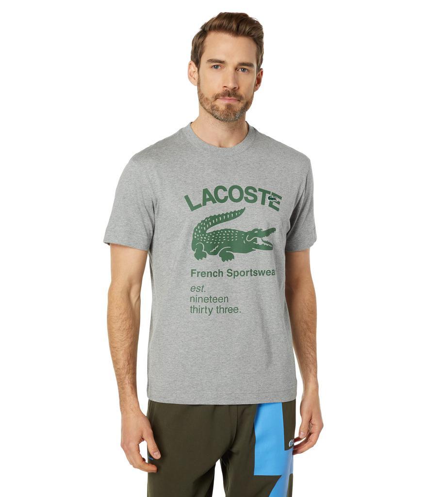 商品Lacoste|Graphic Croc Print T-Shirt,价格¥553,第1张图片