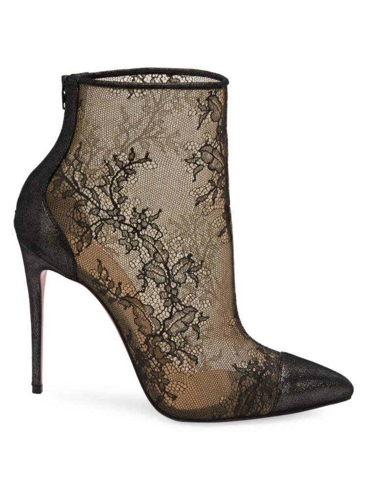 商品Christian Louboutin|Christian Louboutin - Gipsybootie Floral Lace Booties,价格¥8924,第5张图片详细描述