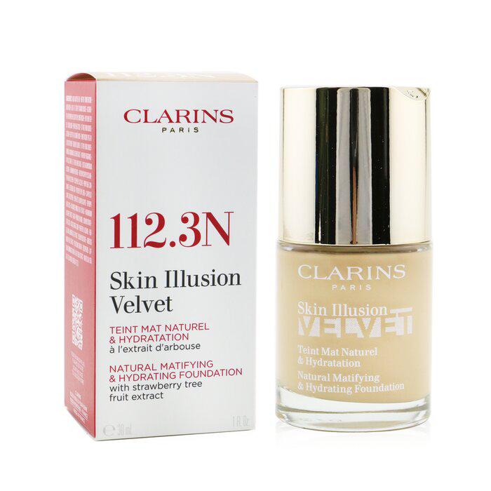 Clarins 丝滑哑光自然保湿粉底液 - # 112.3N Sandalwood -112.3N Sandalwood(30ml/1oz)商品第2张图片规格展示