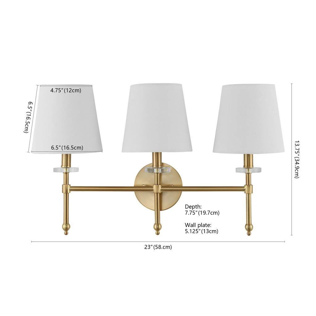 Olivia 23" 3-Light Modern Midcentury Iron LED Vanity 商品
