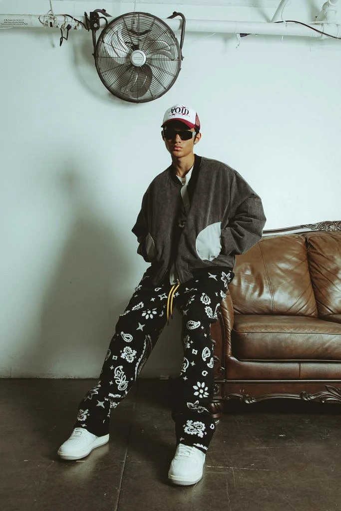 Paisley Knit Sweatpants - Black 商品