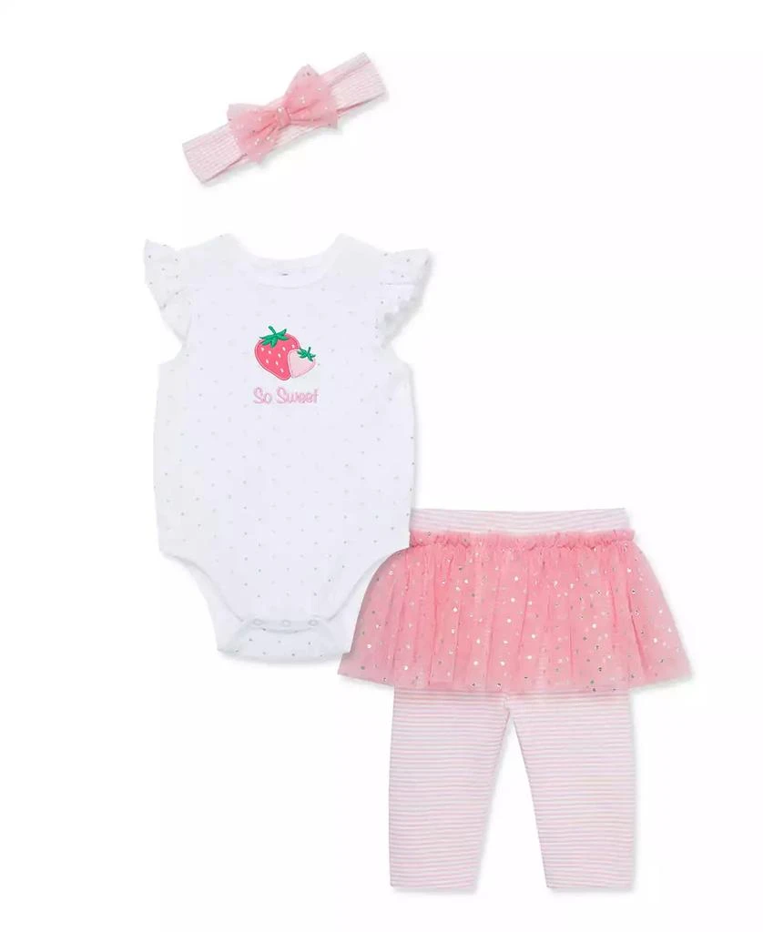 商品Little Me|Baby Girls So Sweet Skegging Set with Headband,价格¥101,第1张图片