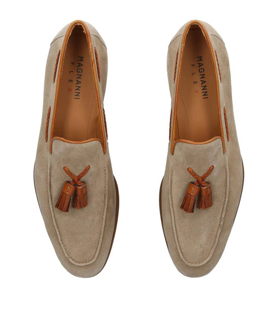 商品Magnanni|Suede Tassel Loafers,价格¥3081,第4张图片详细描述