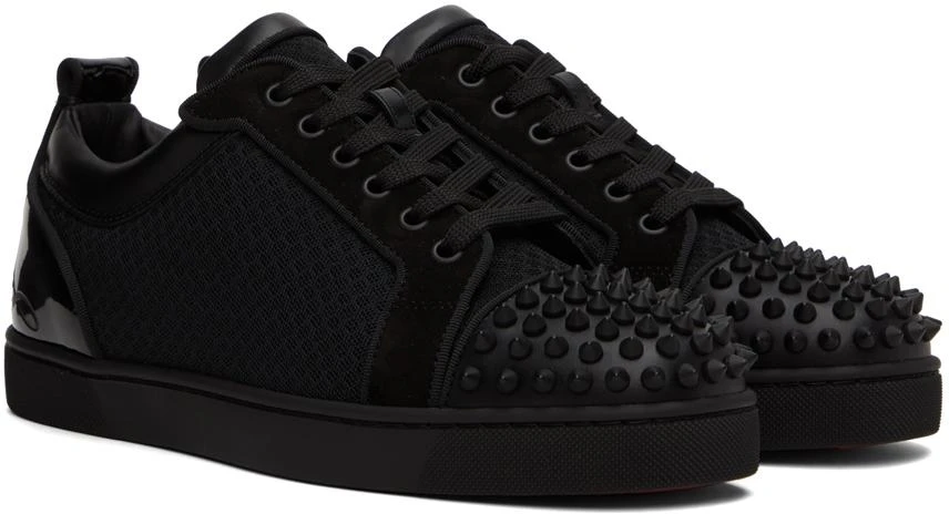 商品Christian Louboutin|Black Louis Junior Spikes Sneakers,价格¥7771,第4张图片详细描述