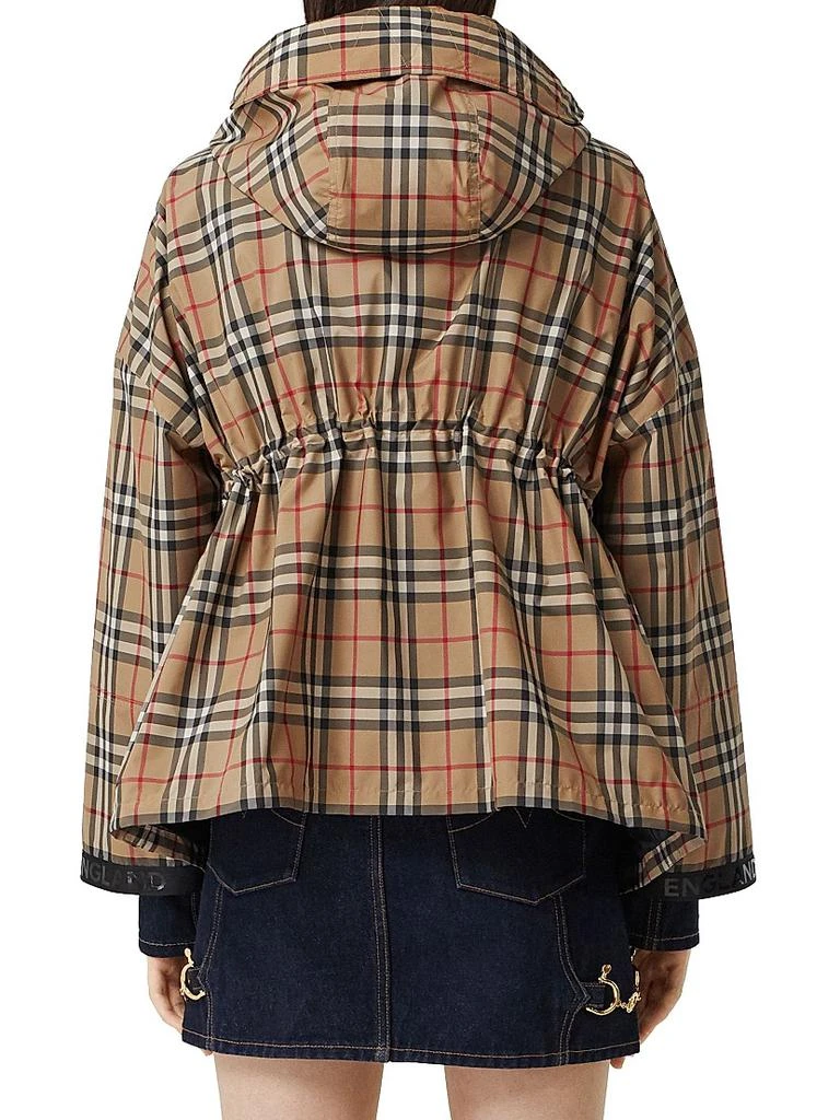 商品Burberry|Bacton Hooded Check Logo Coat,价格¥10082,第5张图片详细描述