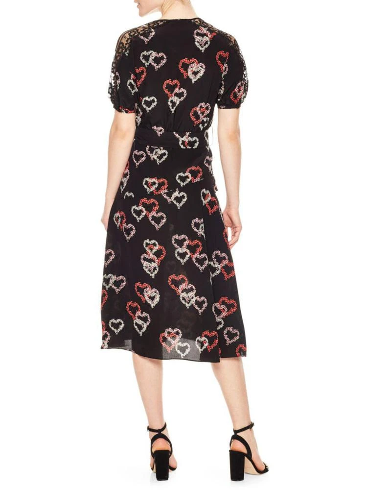 商品Sandro|Eclat Heart Motif 蕾丝缎面连衣裙,价格¥1800,第2张图片详细描述