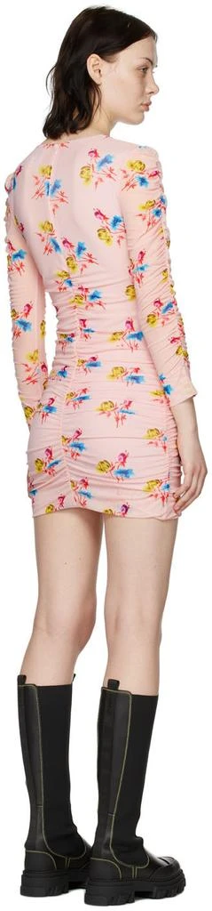 商品Ganni|Pink Nylon Mini Dress,价格¥638,第3张图片详细描述